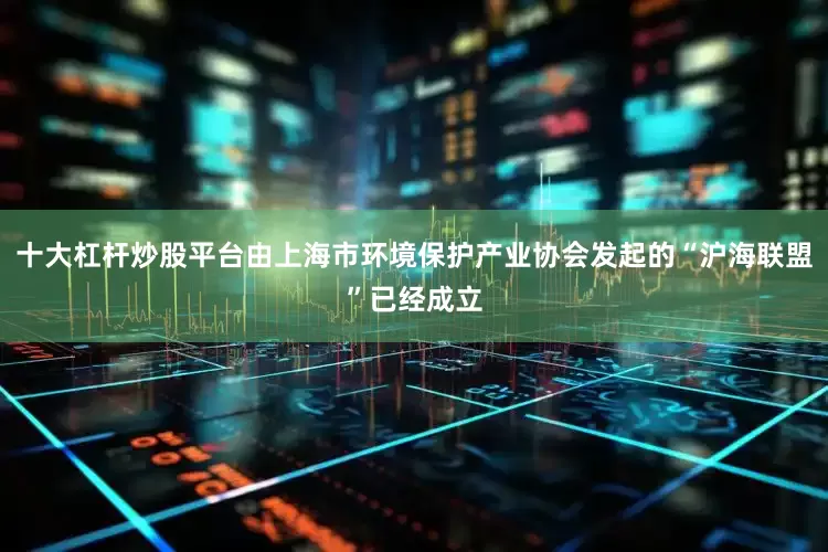 十大杠杆炒股平台由上海市环境保护产业协会发起的“沪海联盟”已经成立